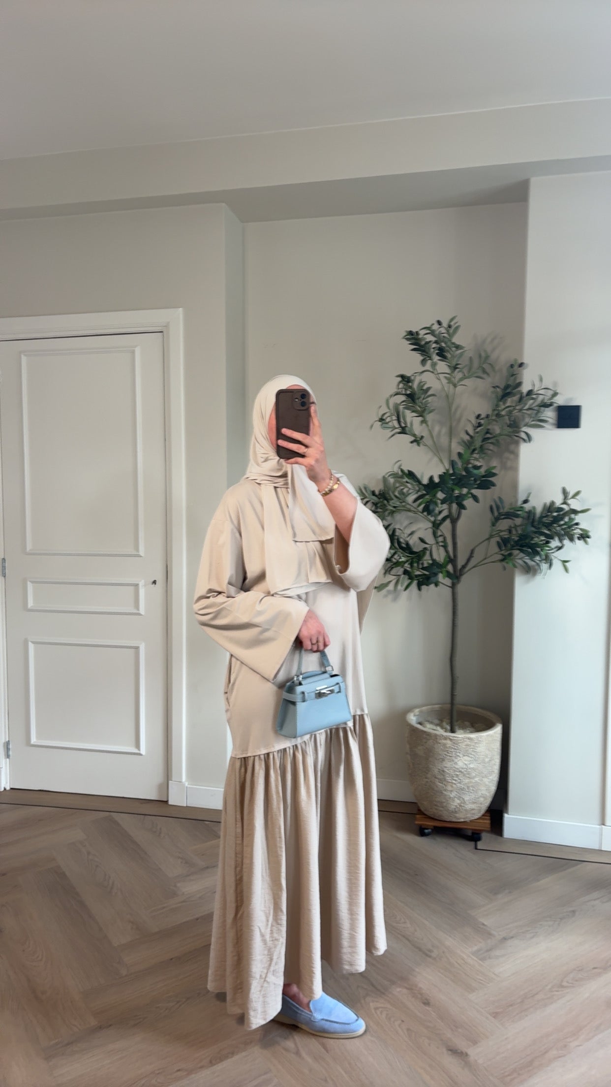 Longsleeve dress - beige