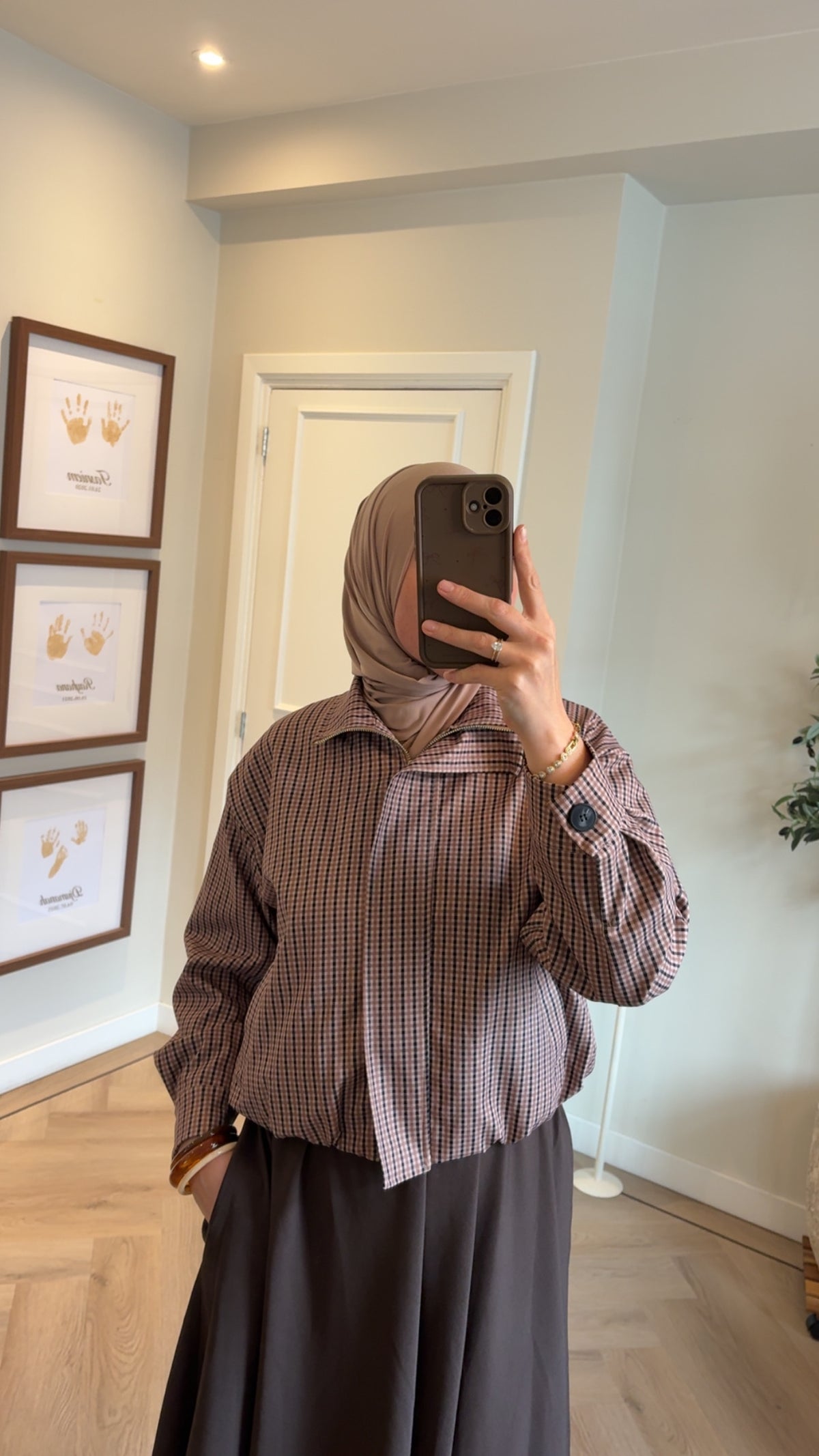 Checked jacket