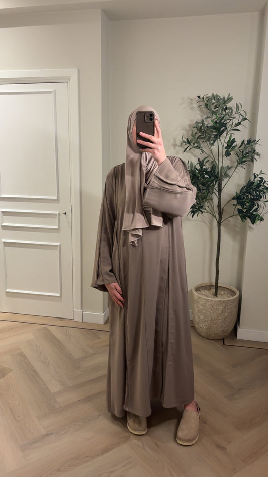 Abaya Yasmina - taupe