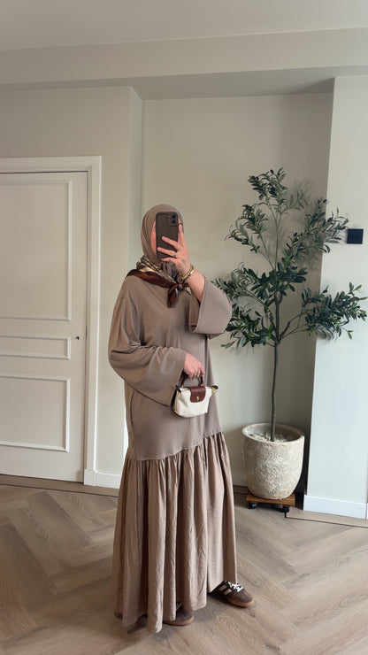 Longsleeve dress - taupe