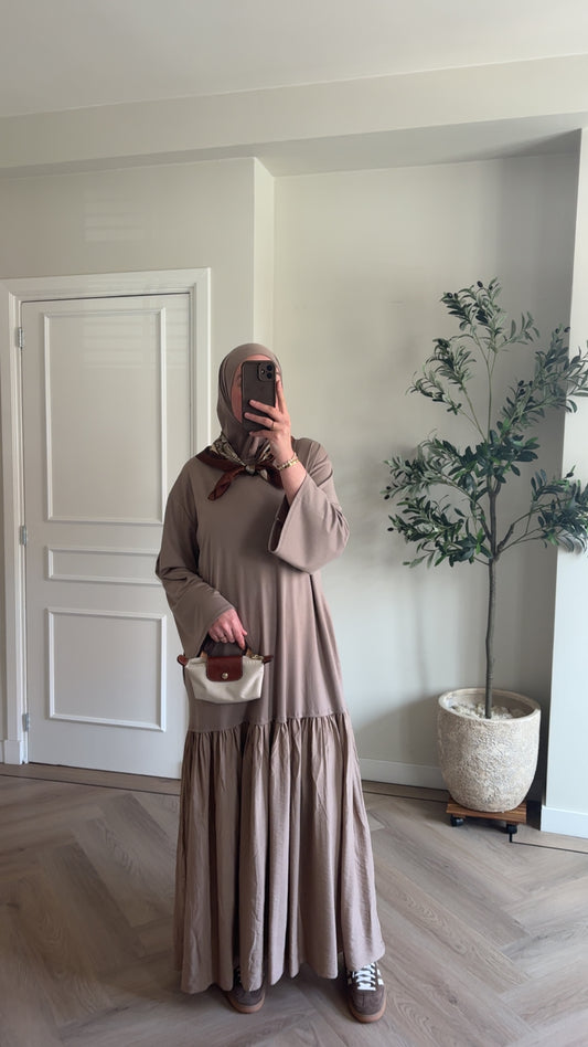 Longsleeve dress - taupe