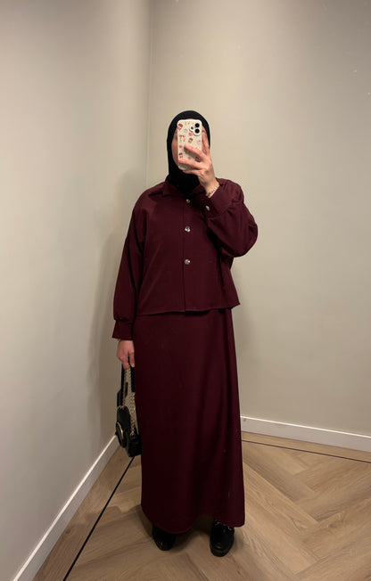 Set Amber - bordeaux