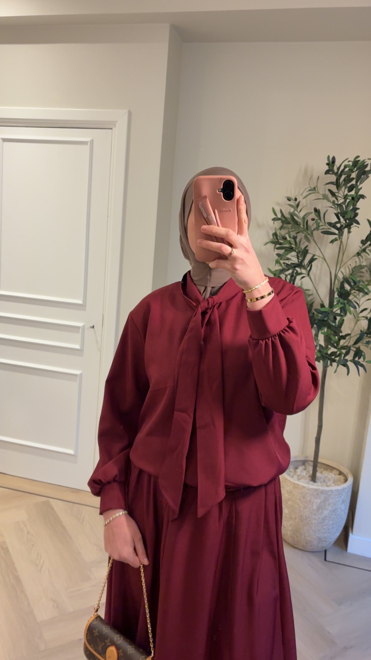 Bow set - bordeaux
