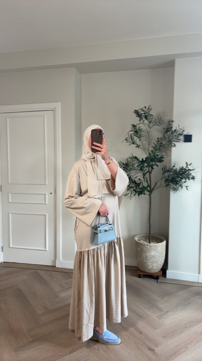 Longsleeve dress - beige