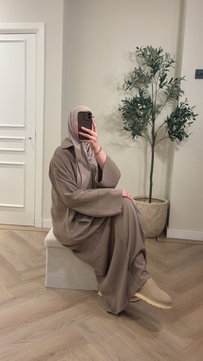 Abaya Amanah - taupe