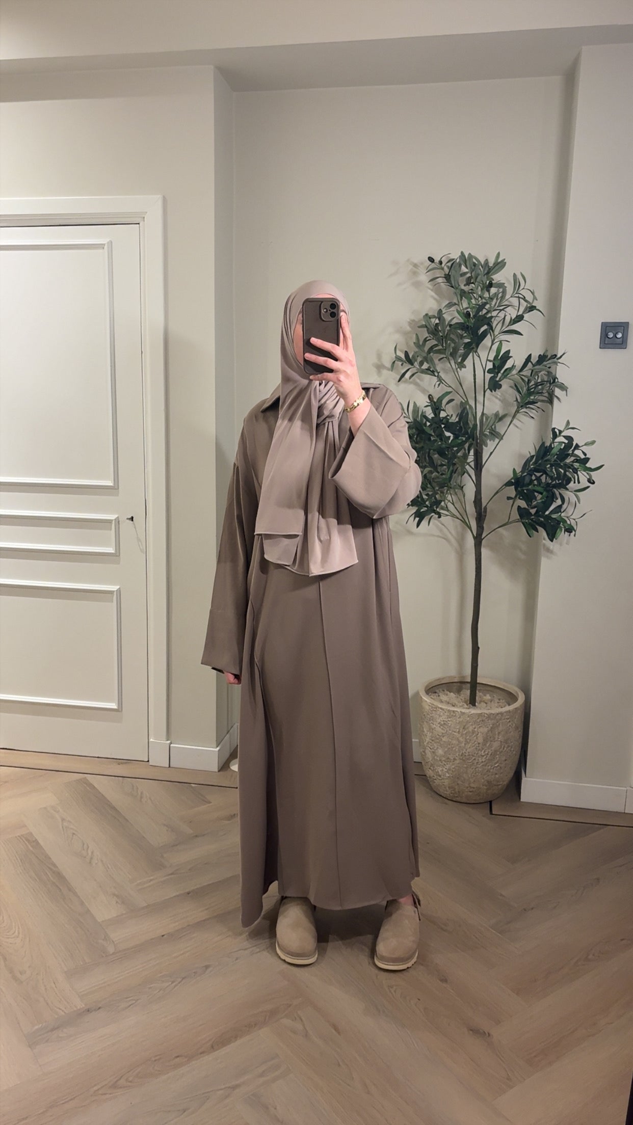Abaya Amanah - taupe