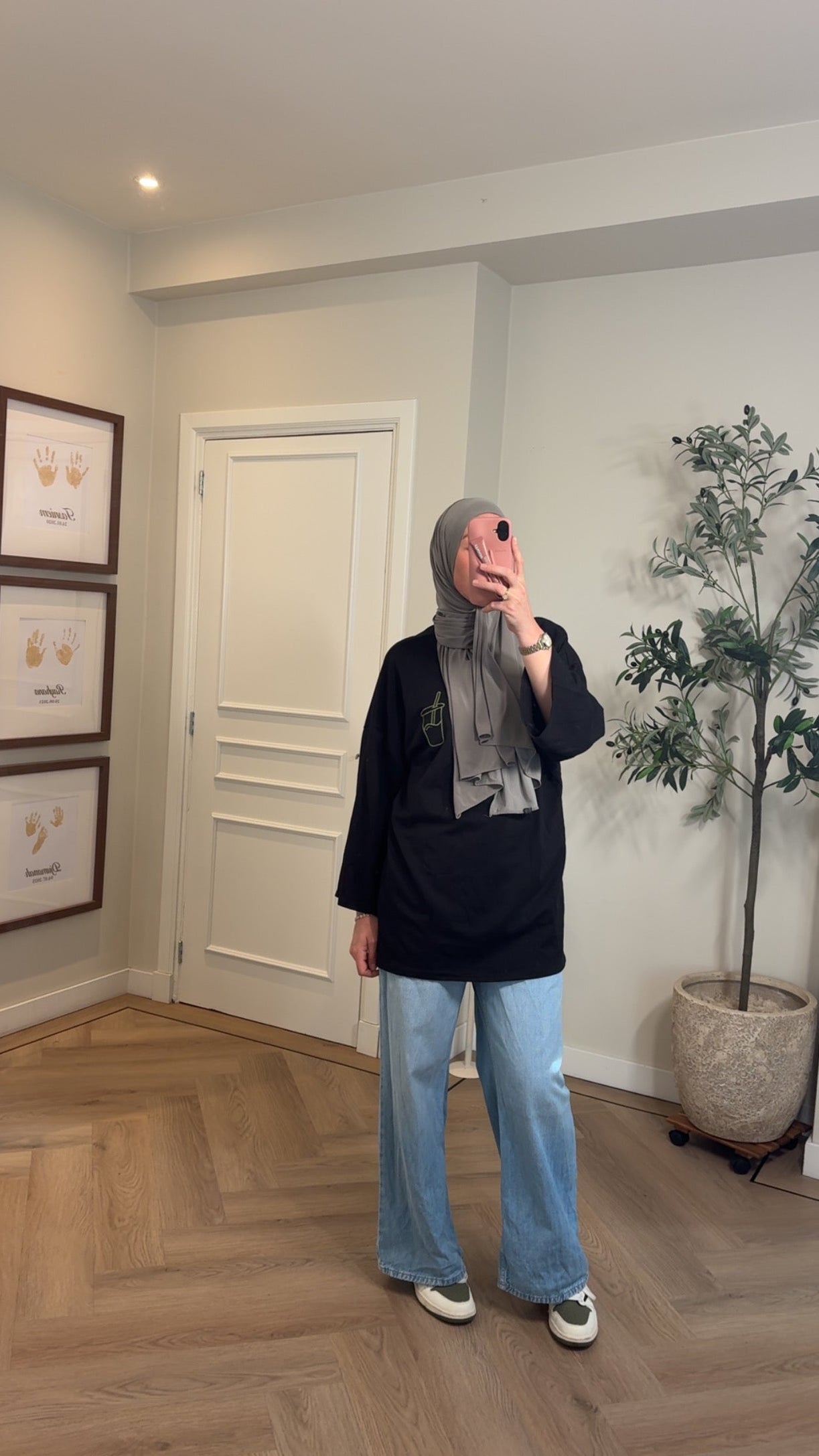 Le Matcha oversized shirt - black