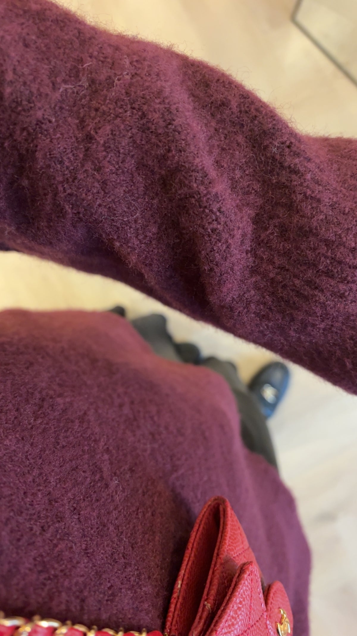 PRE-ORDER Alpaca wool blend trui - bordeaux