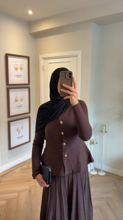 Set Noureen - chocolate brown