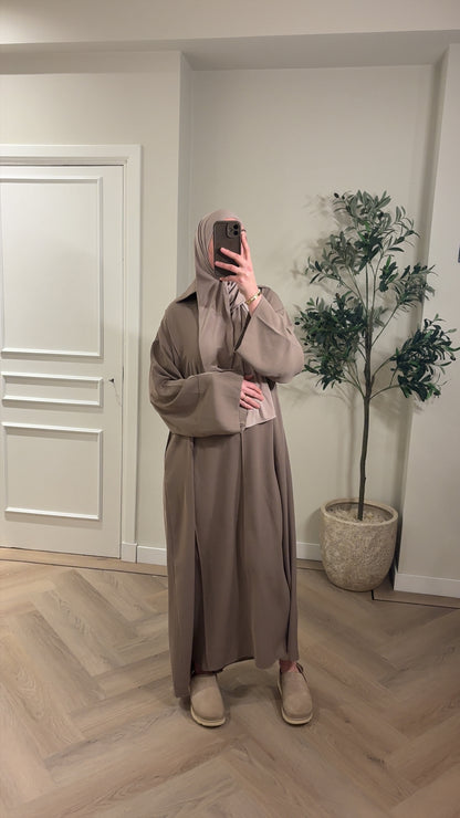 Abaya Amanah - taupe
