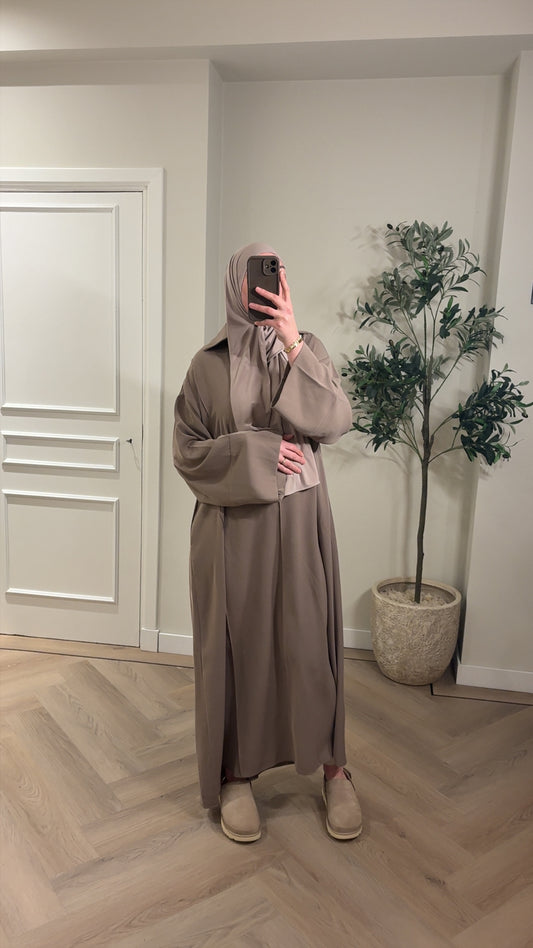Abaya Amanah - taupe